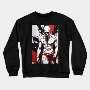 Crimson Canvas: Macabre Masterpiece Crewneck Sweatshirt